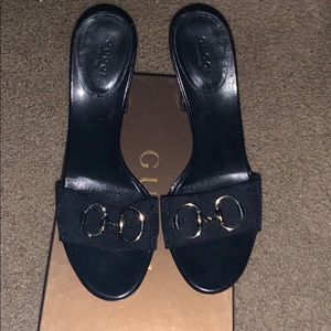 Vitello Vernice Gucci heels